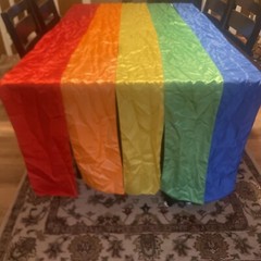 Rainbow Color Ribbon Type Fabric FREE SHIPPING