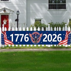 250th Anniversary USA Banner Flag 120″ x 20″ American 1776-2026 250th Birthda…