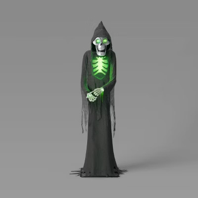 Lewis & Friends 8′ Light Up Bruce The Skeleton Ghoul Outdoor Halloween