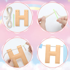 Felt Happy Birthday Garland Rainbow Banner Reusable Happy Birthday Sign Party Su