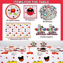 Mickey and Minnie Mouse Birthday Decorations Set NEW