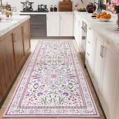 Amearea Purple Runner Rugs for Hallway, 2×6 Feet Area Feet,