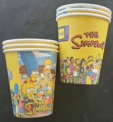 THE SIMPSONS GIFT BOX CAKE TOPPER CUPCAKE BALLOON BANNER SUPPLIES idea theme cup