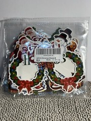 New 16 Pack Christmas Papers Glasses Decorating Multicolor Ornate Decor Kids