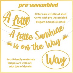 Boho Sunshine Baby Shower Decorations – A Little Sunshine is on the Way Banne…