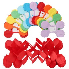 Rainbow Red-Orange Green-Blue Purple Streamers Garland – 12pcs Colorful Theme…