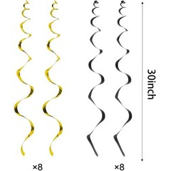 Honey Bumble Bee Hanging Swirl Decorations, 32PCS Bee Party Decorations Foil