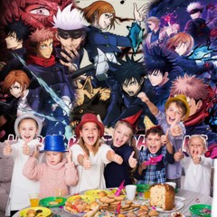 Jujutsu Kaisen Personalised Custom Banner Backdrop Party Supplies Birthday Gift