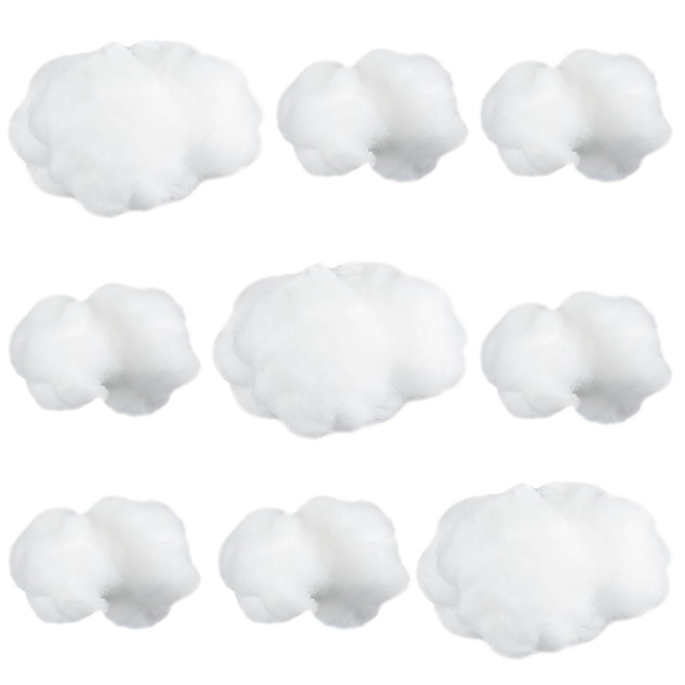 9 Pcs 3D Cloud Shape Hanging Decorations – DIY Room Decor for Weddings & Parties