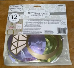 LOVE SWIRL DECORATIONS (12) ~ WEDDING/ENGAGEMENT Party Supplies Decorations NIP