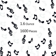 Black White Birthday Music Confetti Table Scatter Party Decoration Supplies