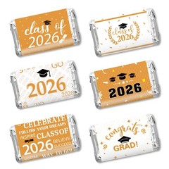 Graduation Party Decorations 2026 – 240PCS Congrats Grad Candy Wrapper Stickers,