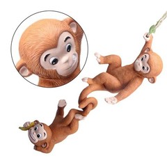 Outdoor Resin Monkey Hanging Decoration for Garden Balcony and Patio Areas
