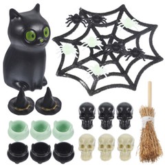 1 Set Miniature Halloween Things Decor Cake Decorations Home Mystery Crafts Hat