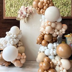 Balloons 12 inch, Beige Latex Balloons 50pcs Party Balloons for Netural Nude