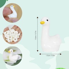 100Pcs Mini Resin Gooses, Tiny Gooses Figurines, Bulk Small Goose