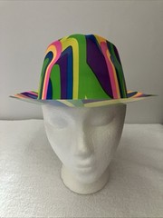 Party Hats, 8 Total, 2 Assorted, 4 Purple, 1 Green, 1 Blue, Plastic