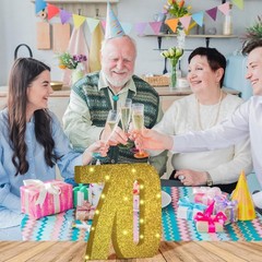 70th Birthday Decorations for Men and Women,Gold 70th Anniversary Decorations