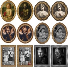 Haunted House 3D Portraits – Wall Decor with Changing Faces for Halloween Fun