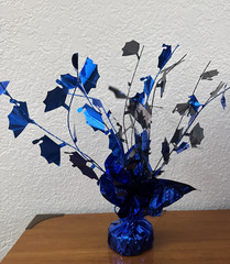 Lot of 6 Graduation Cap Table Top Decorations Spray Table Balloon Weight