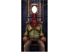 Head Ripper Photo Prop Stand-Up Halloween Party Horror Haunted House Life SIze