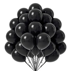 Black Balloons – 12 inch, 50 Pack Latex Party Balloons for Birthday, Graduati…