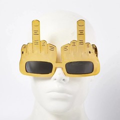 Creative Vertical Middle Finger Party Glasses Decoration Props Funny Sunglass_sh