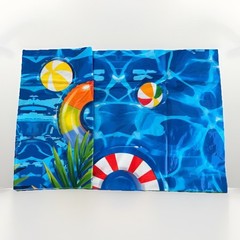 Funnytree Pool Party Themed Vinyl Backdrop Vibrant Colorful Banner 70.8″ x 43.3″