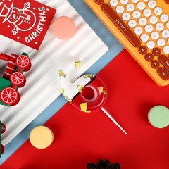 Cartoon Red White Number Candle, Number 2 Birthday Candles, Anime Numeral Cak…