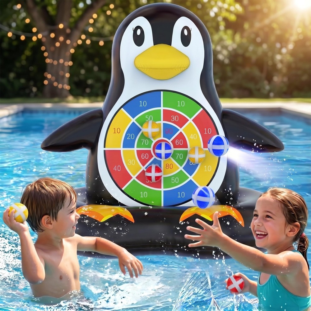 Fun Pool Toys for , Inflatable Dart Board Toss Game, Swiming Pool Floats, Bac…