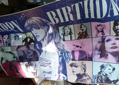 Taylor Swift Happy Birthday Party Banner Celebration Wall Hanging 5’x3’