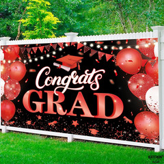 , Xtralarge Congrats Grad Banner – 72X44 Inch, Congratulations Banner | Grad Cla