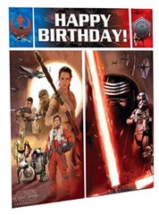 Star Wars Happy Birthday Wall Decoration Scene Setters 5 pieces