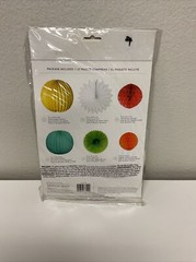 American Crafts Circle Lanterns Honeycomb Paper Decorations – 6 pieces