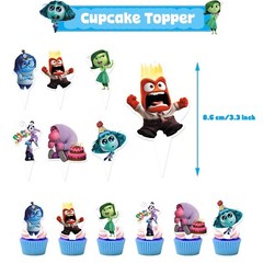 Inside Out Birthday Party Supplies Set Balloon Banner Cake Toppers US Stock