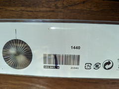 Paper Pinwheel Party Decoration BROWN X-LARGE Ikea 39″ Färgton NEW in Box