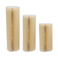 3PCS Foldable Cardboard Centerpiece Column Flower Stand Wedding Party Decoration
