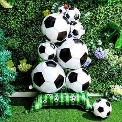 4 Pcs 3.5 ft Giant Standing Soccer Foil Balloons for Sports Themed Party Deco…