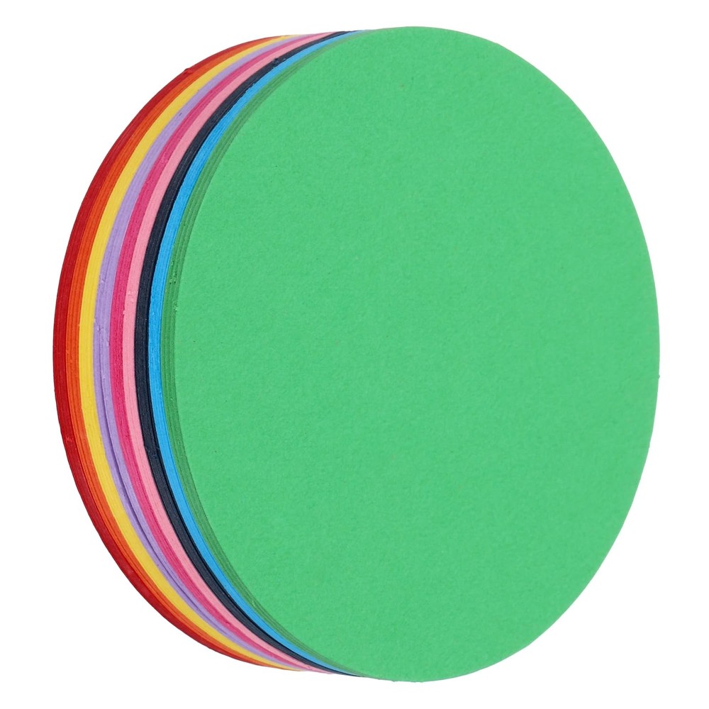 108 PCS 3 Inch Circle Cutouts Paper 180gsm Round Cardstock Assorted Colors