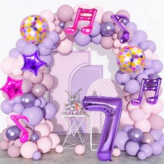9Pcs Kpop Decorations – Kpop Music Balloons Rose Red Music Note Balloons – 40…