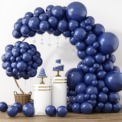 RUBFAC White Balloons 129pcs Different Sizes 18 12 10 5 Inch for Garland Arch, L