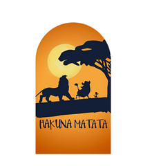 Lion King Arch Backdrop Cover Birthday Party Photo Background Banner Prop Decor