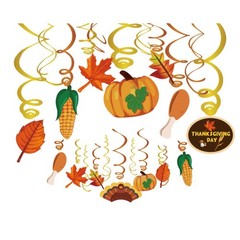 30 PCS Fall Thanksgiving Autumn Decorations Home Classroom Office Baby Shower