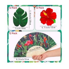 32 Pcs 6 Sets Cuban Theme Party Supplies Fun Tropical Havana Nights Decorations