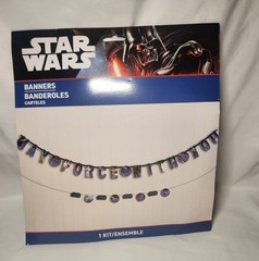 NEW Star Wars Bday Party Decorations Banners Masks Photo Backdrop Pens Candle