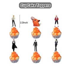 Chainsaw Man Birthday Party Decor Supplies Balloons Banner Cake Toppers Kids
