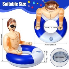 Silph PLC Pool Float, Inflatable Swim Ring with Cup Holder for Party, Pool To…