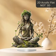 2D Flat Acrylic Goddess Statue Acrylic Flat Desktop Decoration