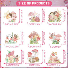 Fairy Cupcake Toppers, 36PCS Fairy First Birthday Decorations, Chic Baby Shower