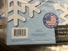 80 Pieces Snowflake Paper Cutouts with IDEA Guide, 2-Sided US Made Card Stock…